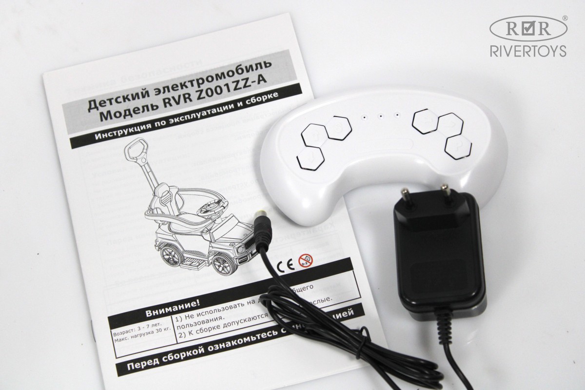 Электромобиль RIVERTOYS Mercedes Z001ZZ-A-WHITE-DIAMOND С пультом ДУ - фото 22