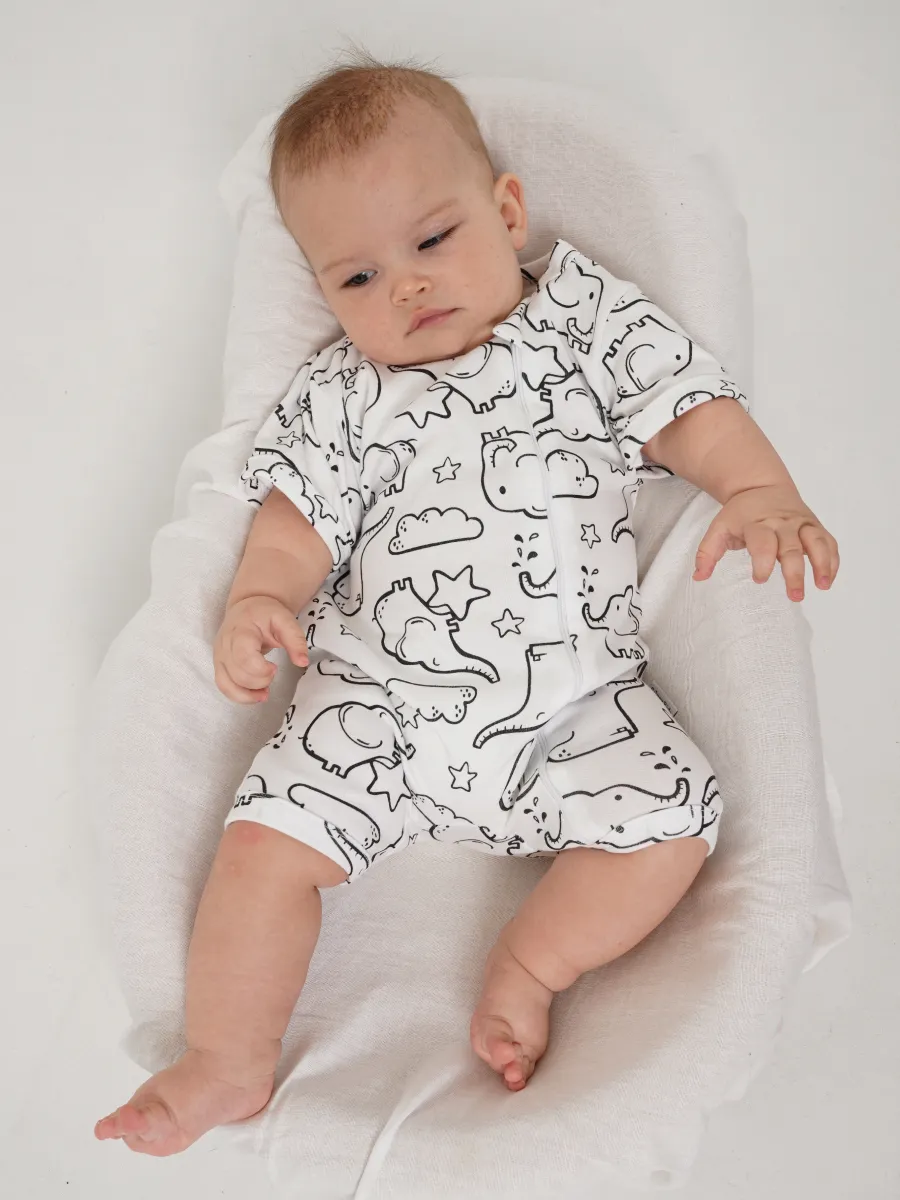 Песочник 3 шт Супер Пупс нбр/3пр/псчн/молн/ЗебралисточкиСветлыйхакиСлоны - фото 29