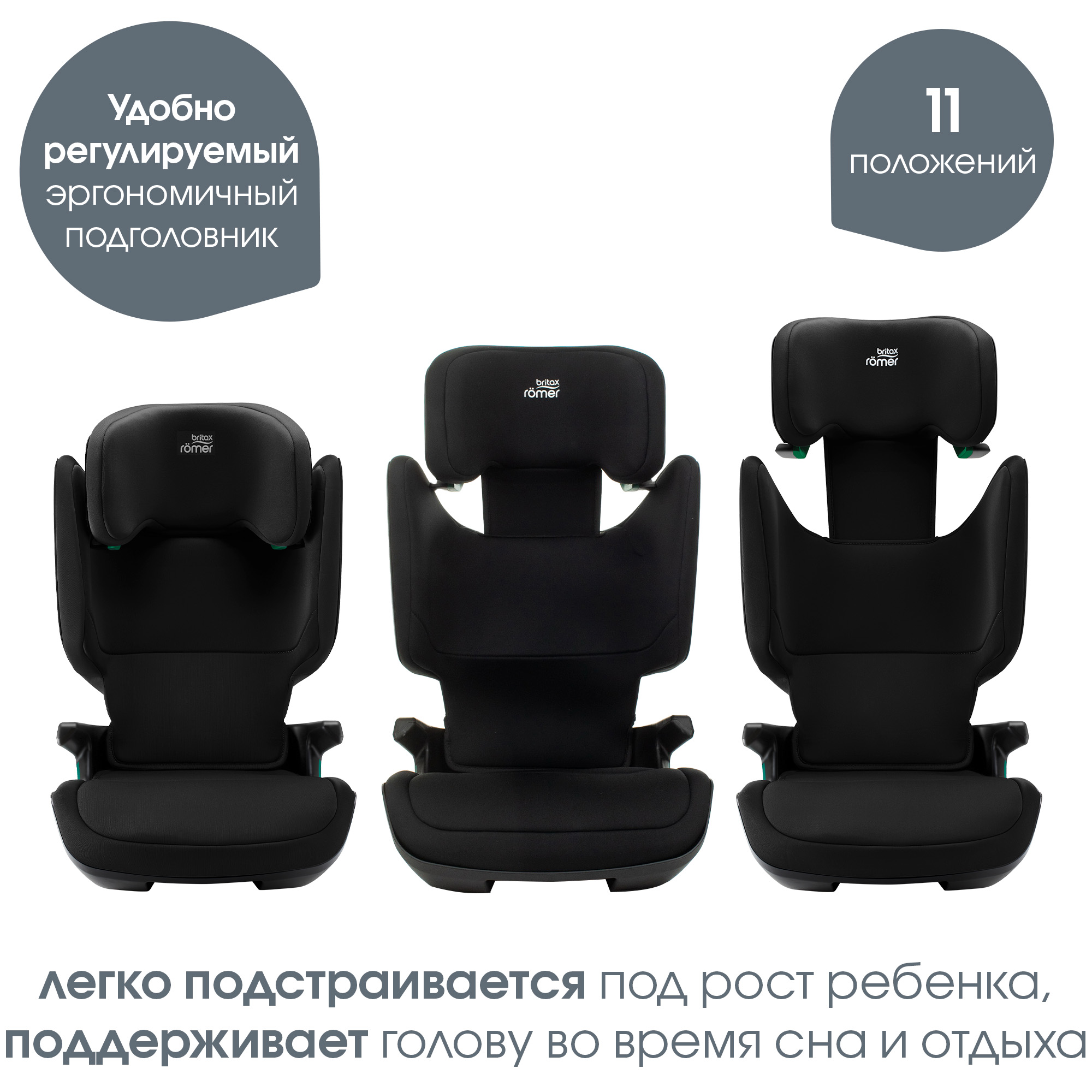 Автокресло Britax Roemer Kidfix Cosmos Black Isofix 2/3 (15-36 кг) черный - фото 6