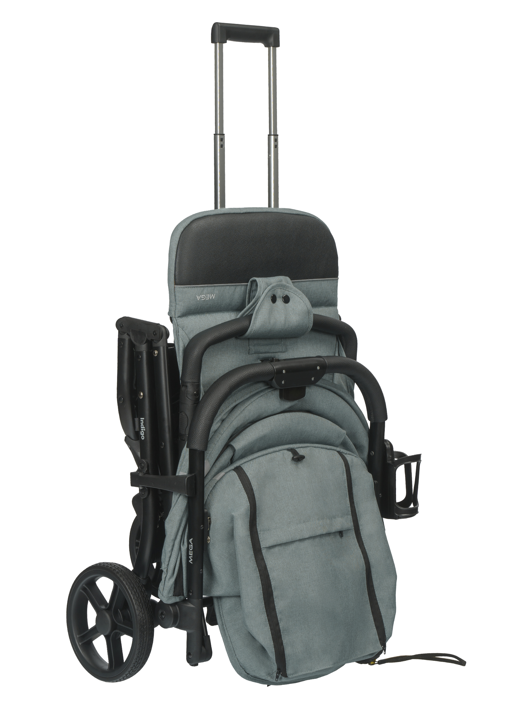 Коляска прогулочная Indigo Mega зеленый - фото 24