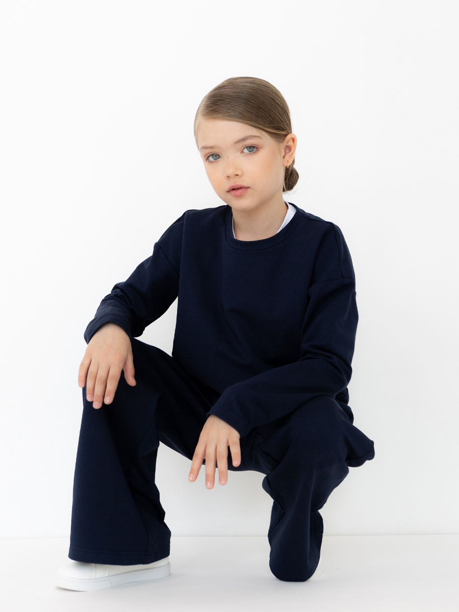 Свитшот и брюки LELUkids LT0401_синий - фото 9