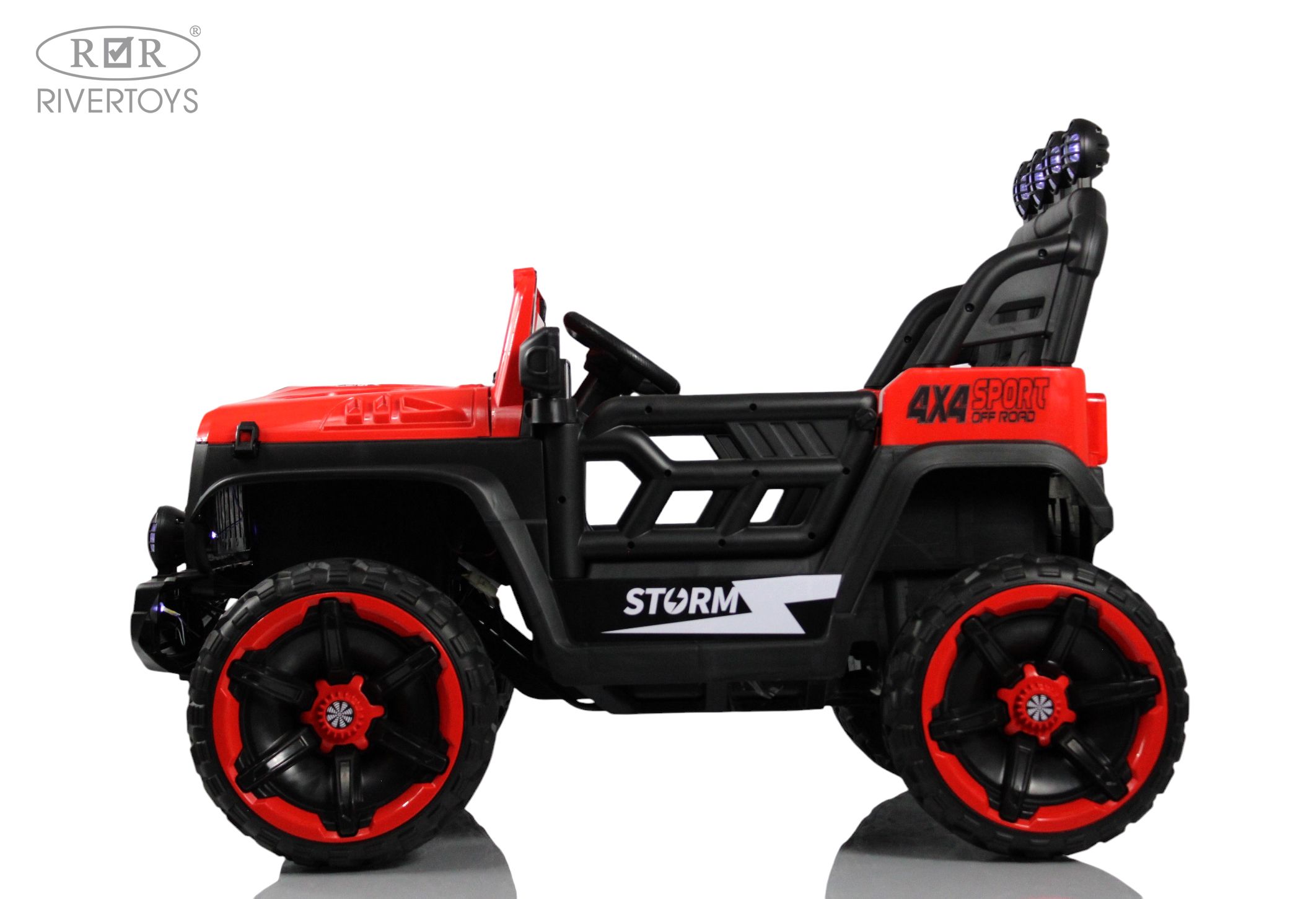 Электромобиль RIVERTOYS М555БХ-NEW-RED С пультом ДУ - фото 3