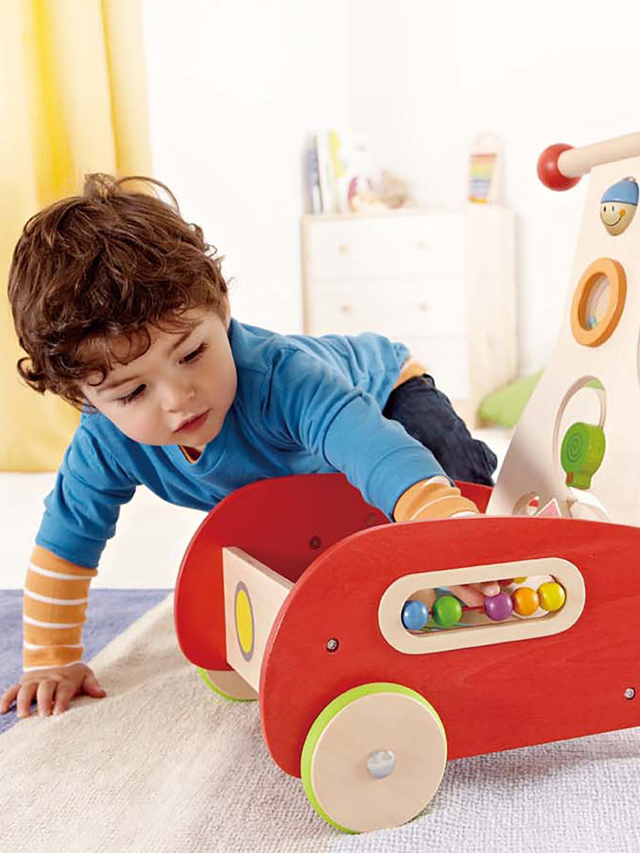 Ходунки Hape Волшебные с ручкой красный - фото 4