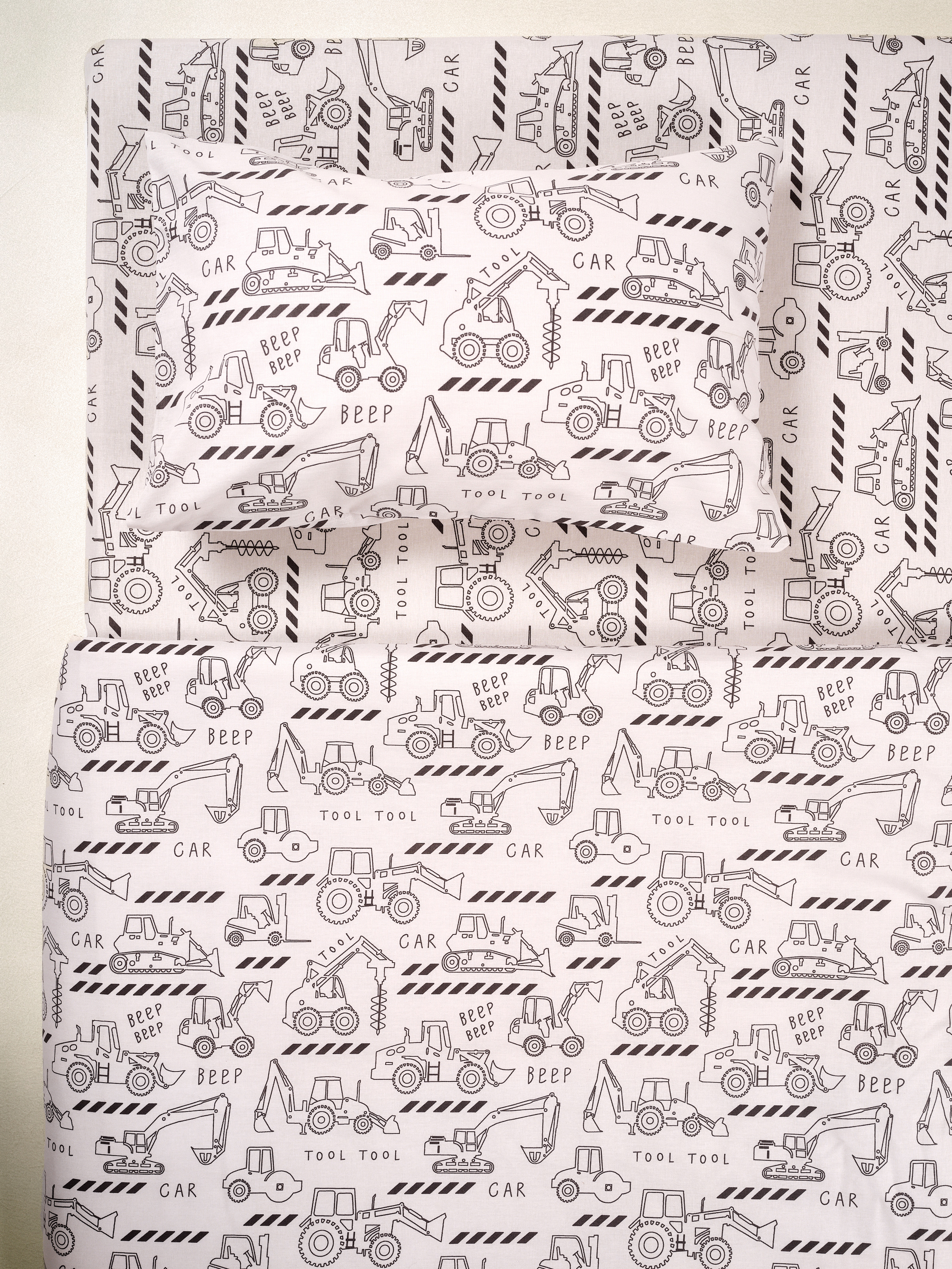 Комплект постельного белья Ночь Нежна Ремонтные работы детский 3 предм. - фото 8