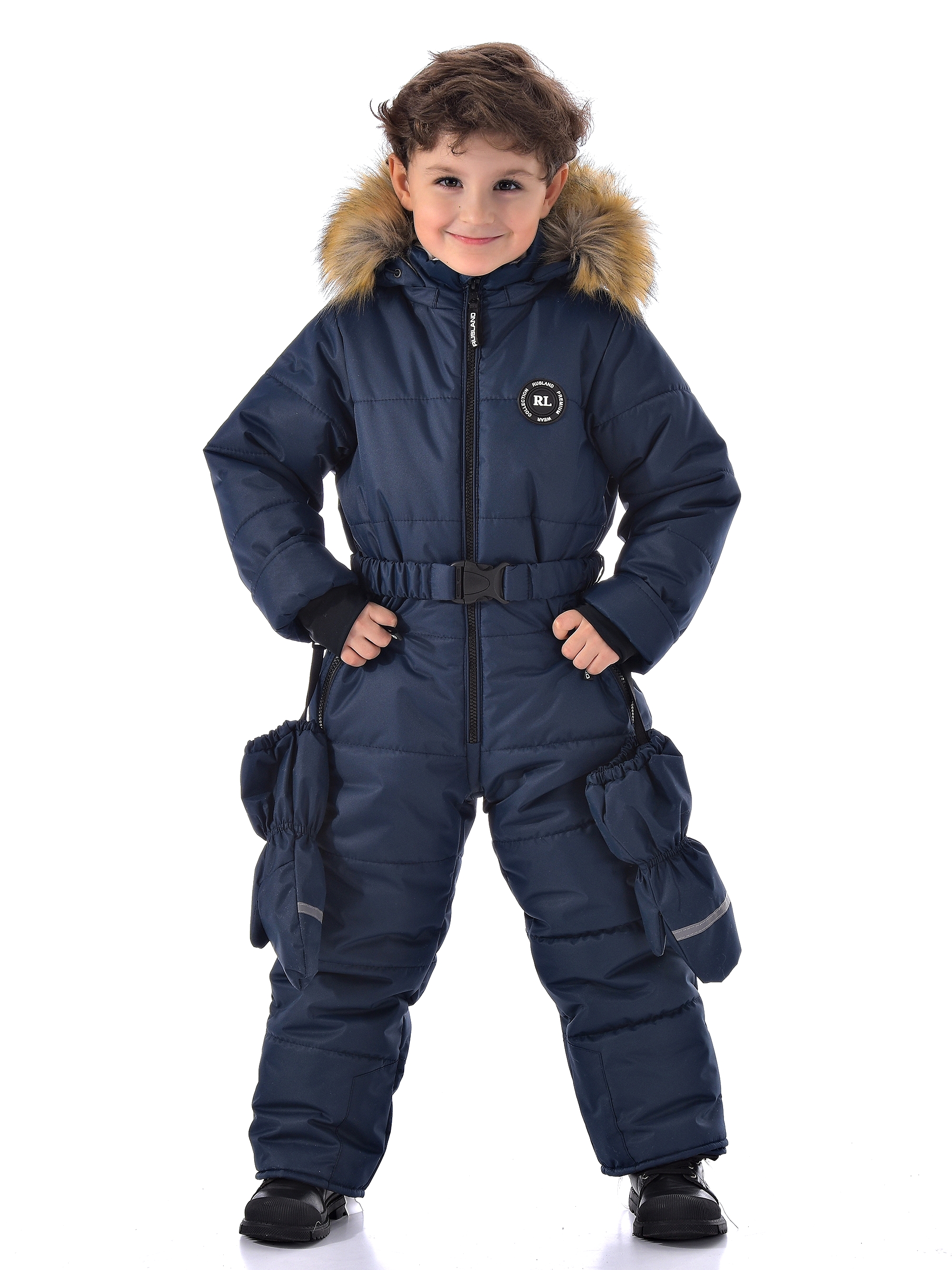 Комбинезон Rusland мз-комбинезон-31-22-глория-т.синий 116-140 - фото 1