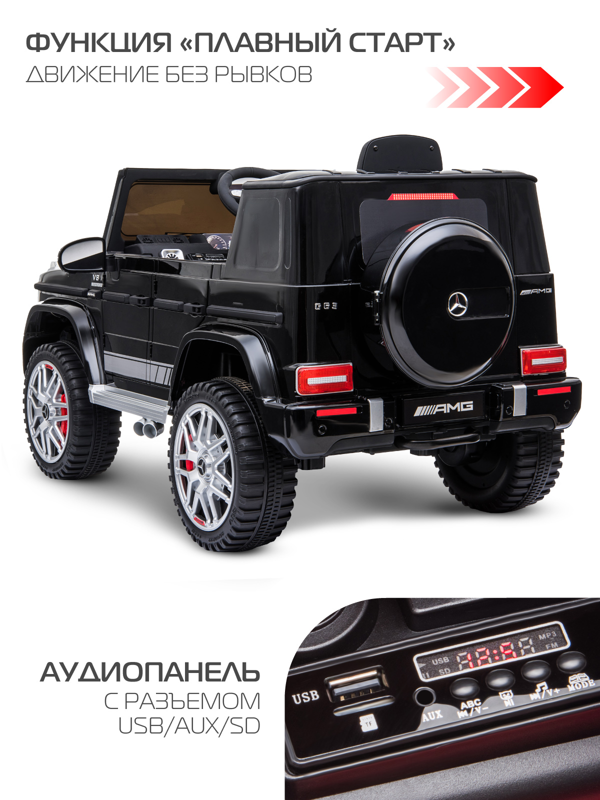Электромобиль CITYRIDE Mercedes Benz AMG G63 С пультом ДУ - фото 3