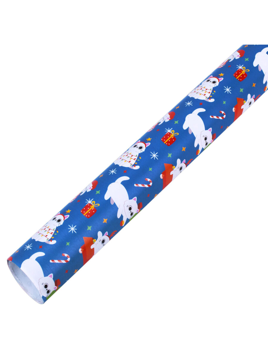 Упаковочная бумага Золотая сказка для новогодних подарков в рулоне набор 3 штуки - фото 13