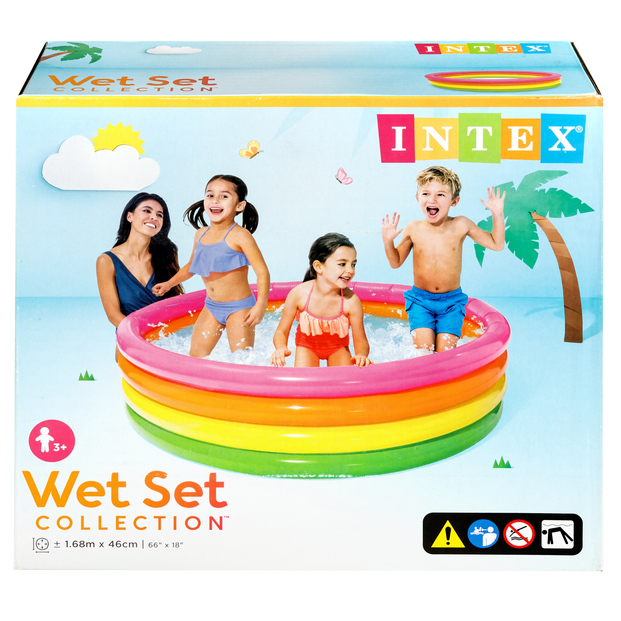 Бассейн Intex Волны детский 168х 41 см - фото 13