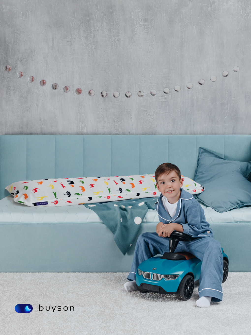 Чехол на подушку buyson BuyComfy на подушку для беременных 35 x 160 см - фото 9