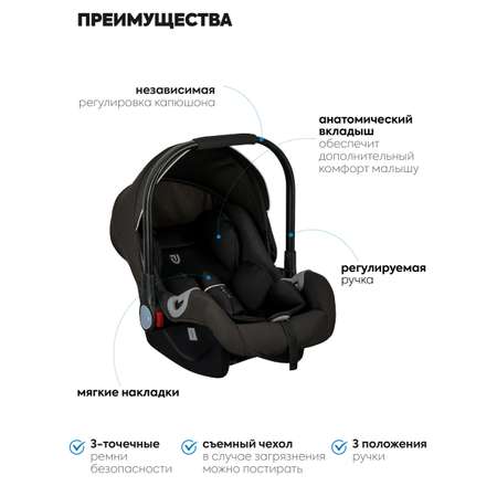Коляска трансформер JOVOLA RAPID черный черный