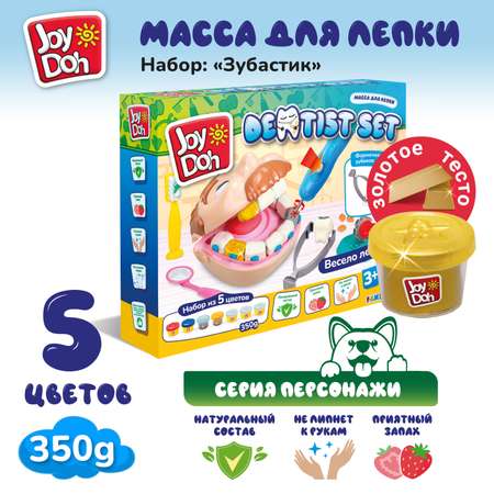 Масса для лепки Joy-Doh Зубастик с золотыми зубами 7 цв.