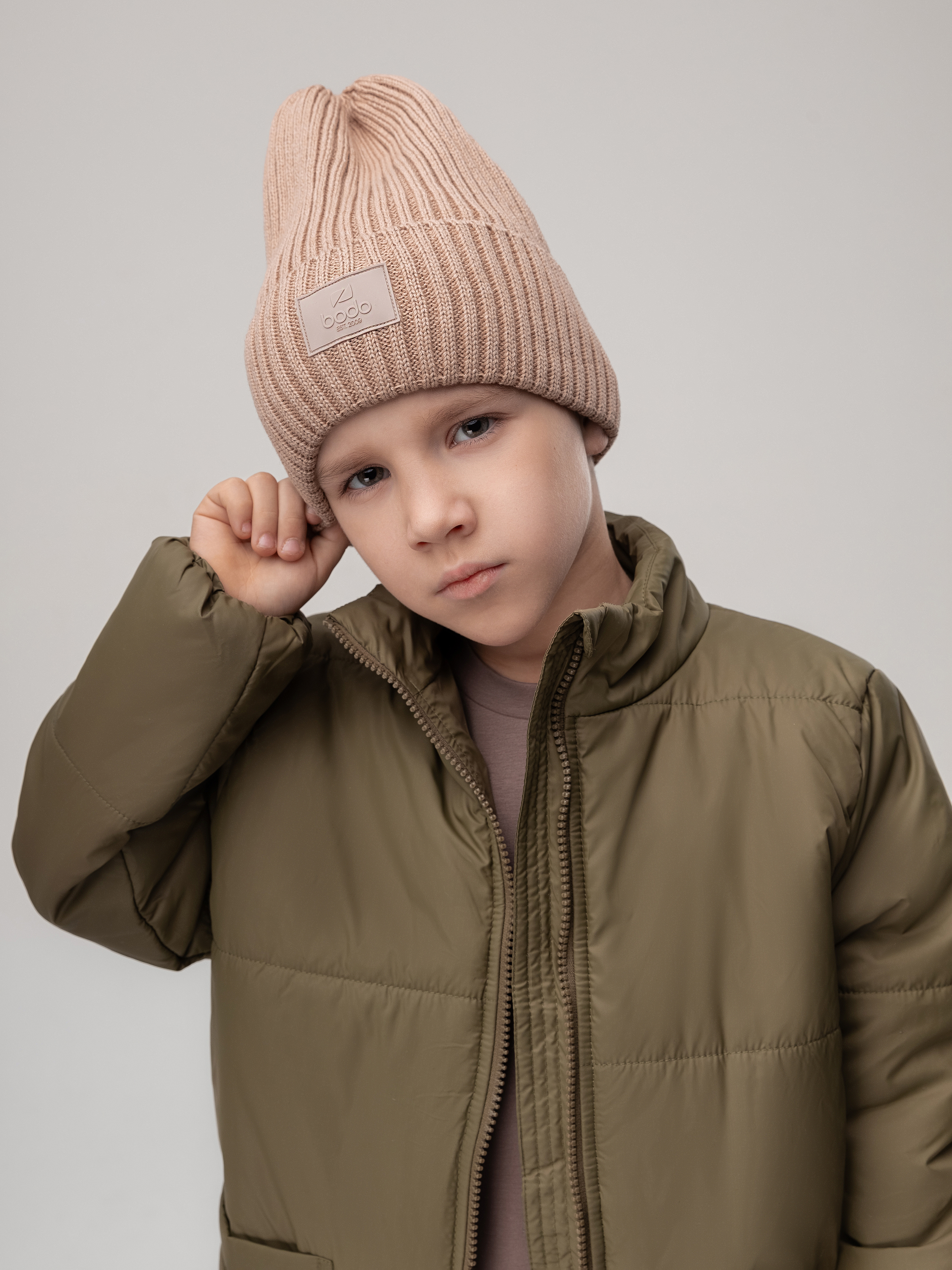 Шапка Bodo 10-363MU_песочный - фото 2