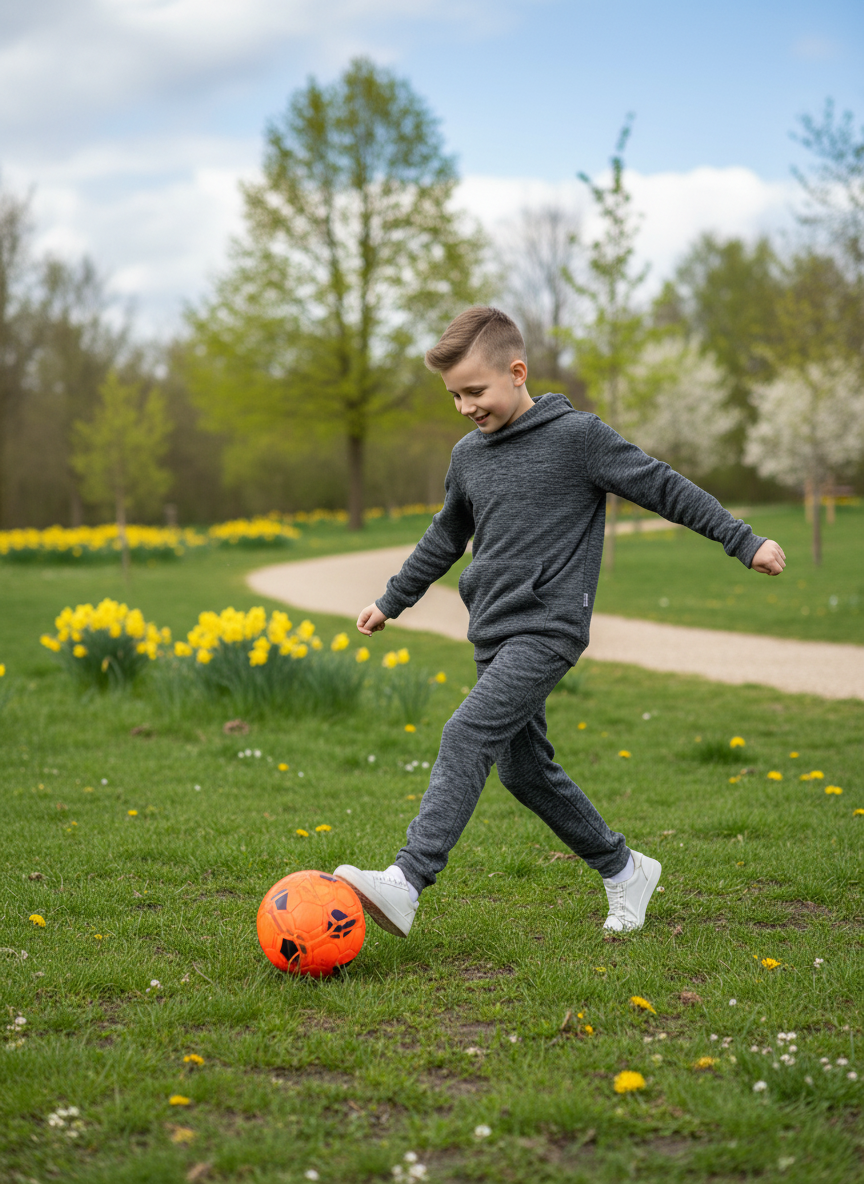 Худи и брюки Утенок 7043кт темно-серый - фото 13