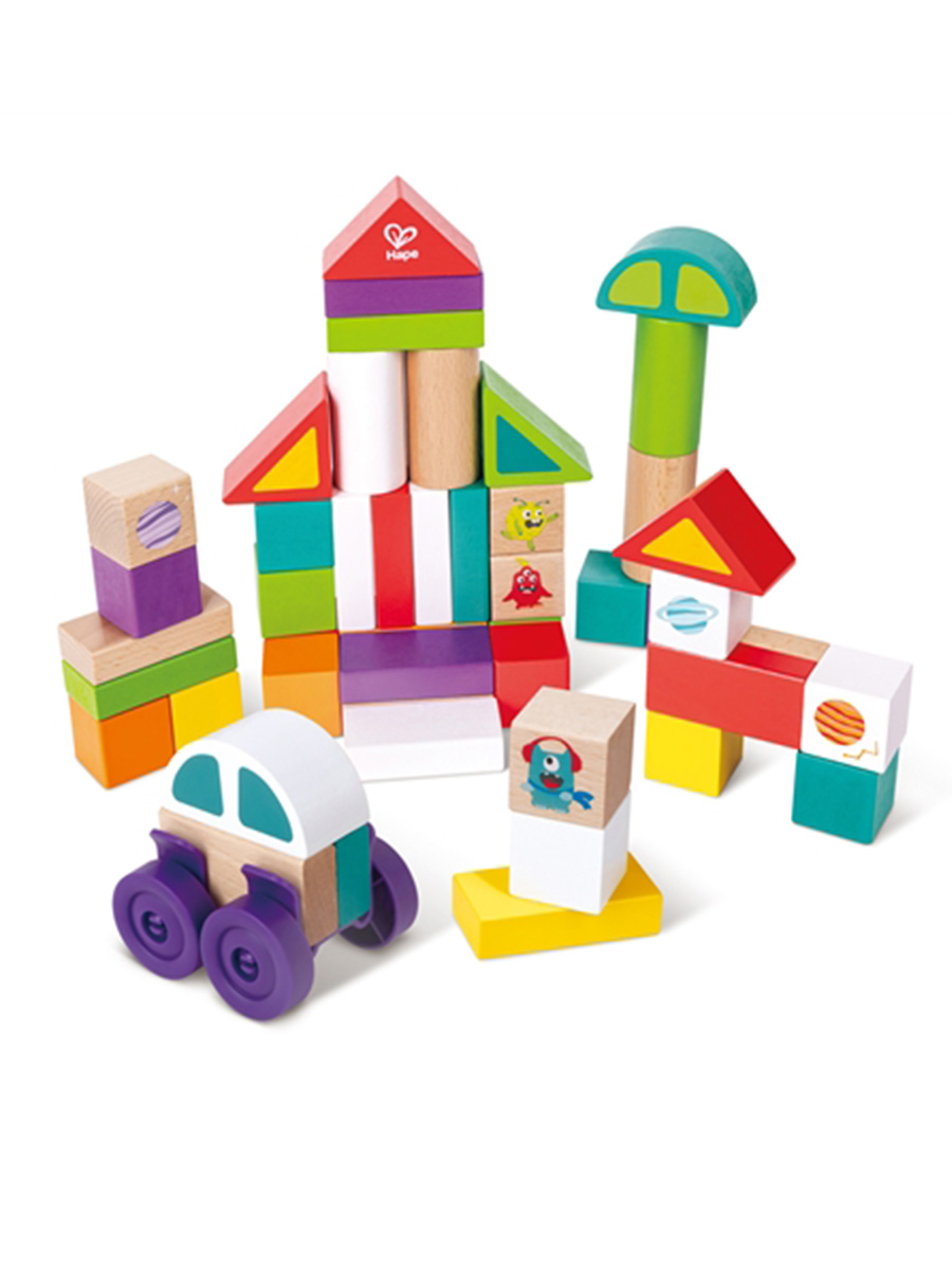 Игрушка Hape кубики Космические приключения - фото 4