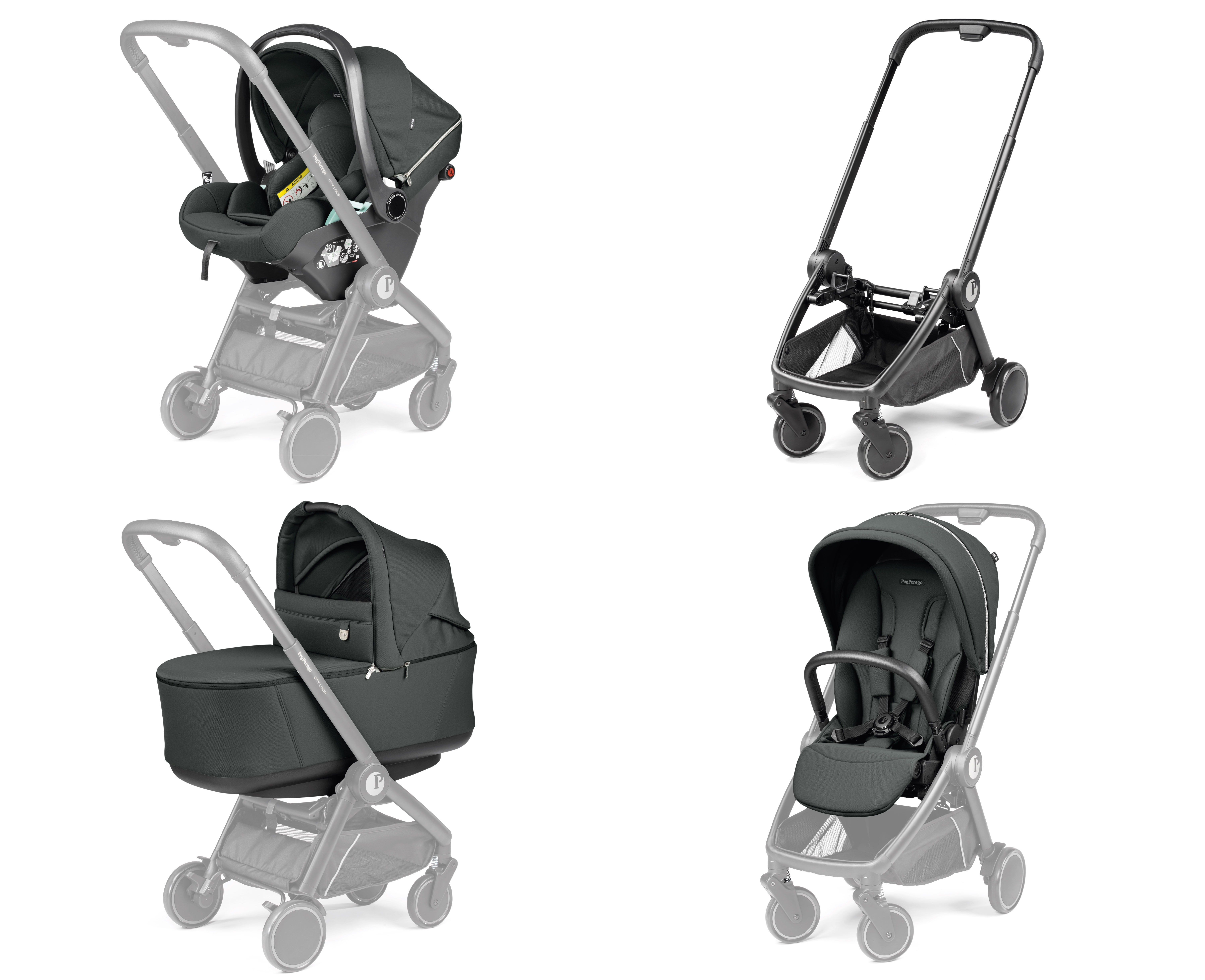 Коляска прогулочная Peg-Perego City Loop черный - фото 2