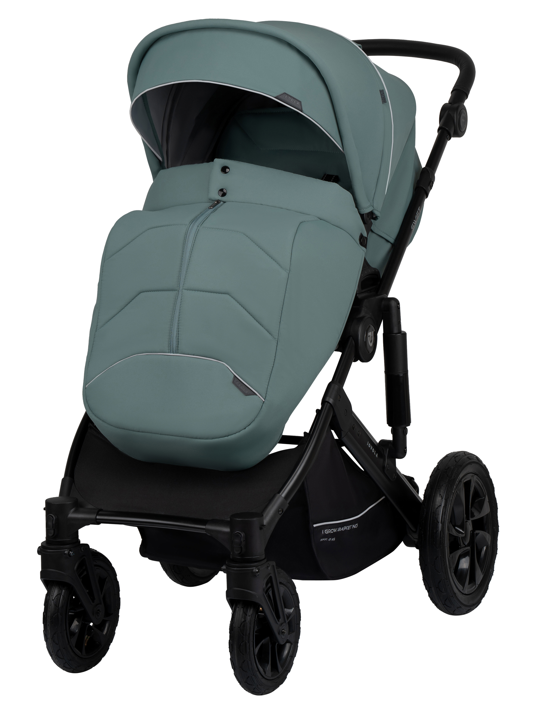 Коляска 3в1 JOVOLA Swift Plus зеленый - фото 10
