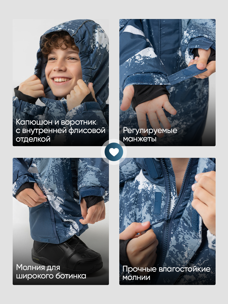 Комбинезон Saimaa GLO-12 синий с белым - фото 4