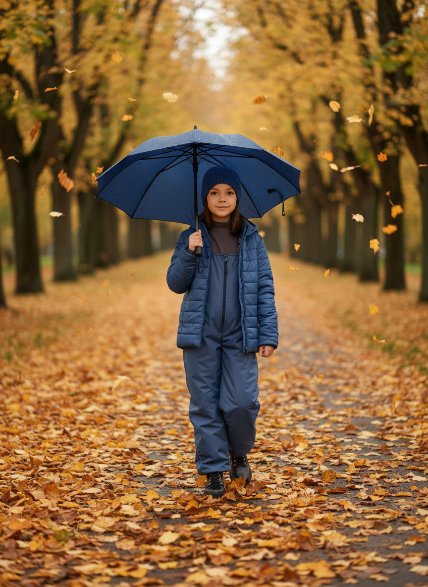 Полукомбинезон Arctic kids 60-008 джинс - фото 2