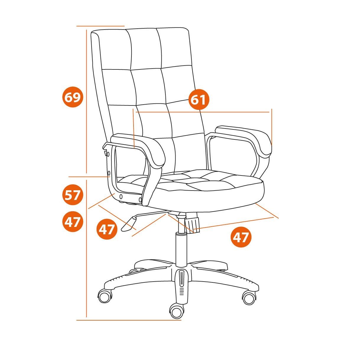 Компьютерное кресло TETCHAIR Тренди коричневый/бронзовый - фото 15