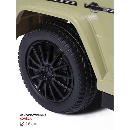 Каталка BabyCare Mercedes-Benz G350d с родительской ручкой фисташковый