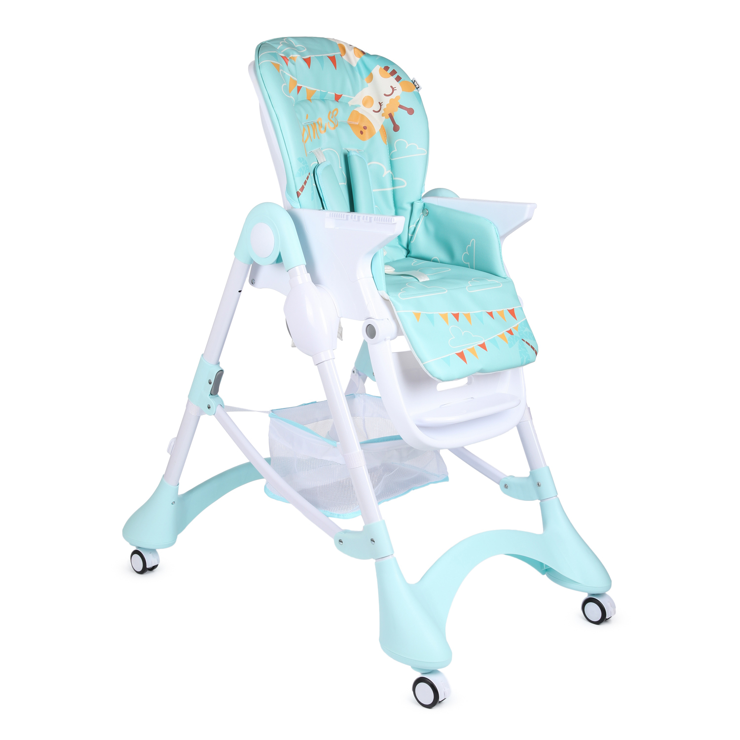 Стульчик для кормления Babyton Happy Animals Blue классический - фото 12