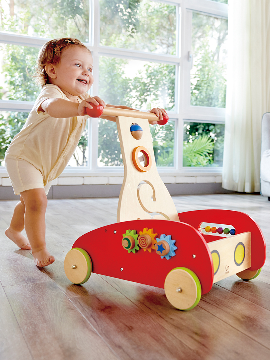 Ходунки Hape Волшебные с ручкой красный - фото 1