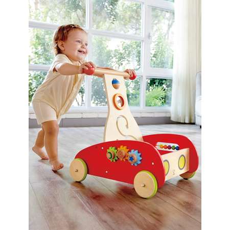 Ходунки Hape Волшебные с ручкой красный