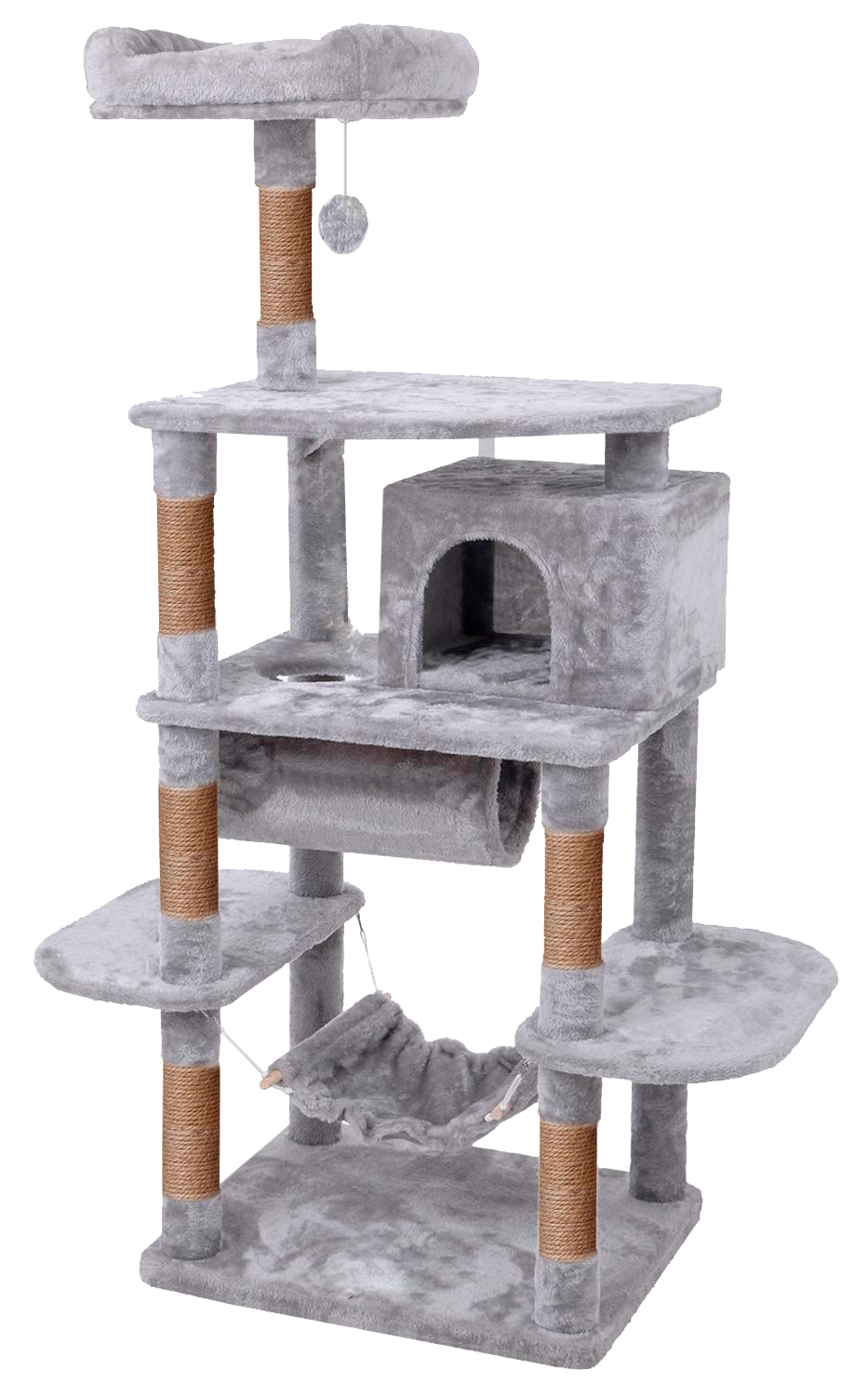Игровой комплекс для кошек дом Pet БМФ Серый - фото 2