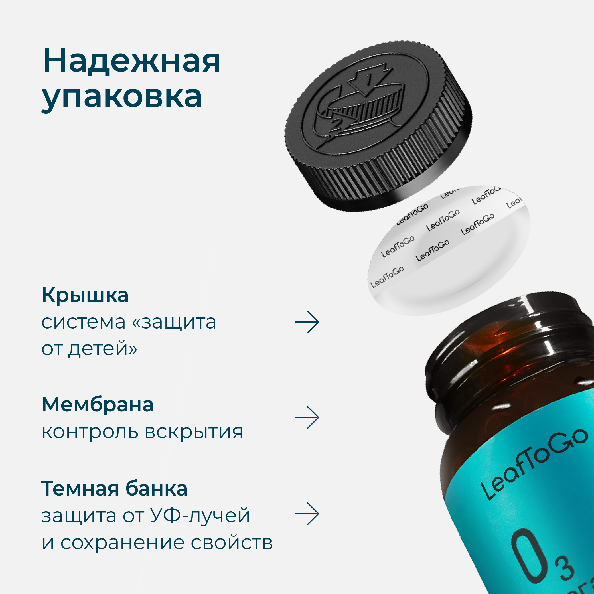 Омега-3 высокой концентрации LeafToGo 1320 мг, 120 капсул - фото 10