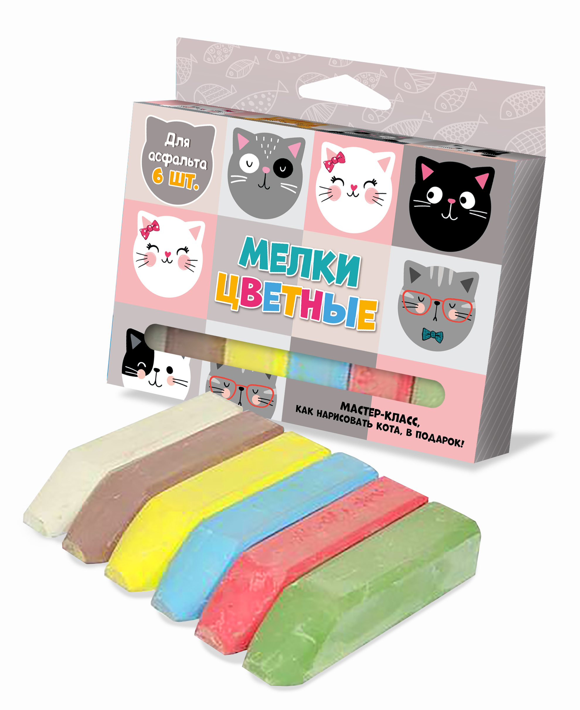 Мел сухой ND PLAY 6 шт. - фото 1