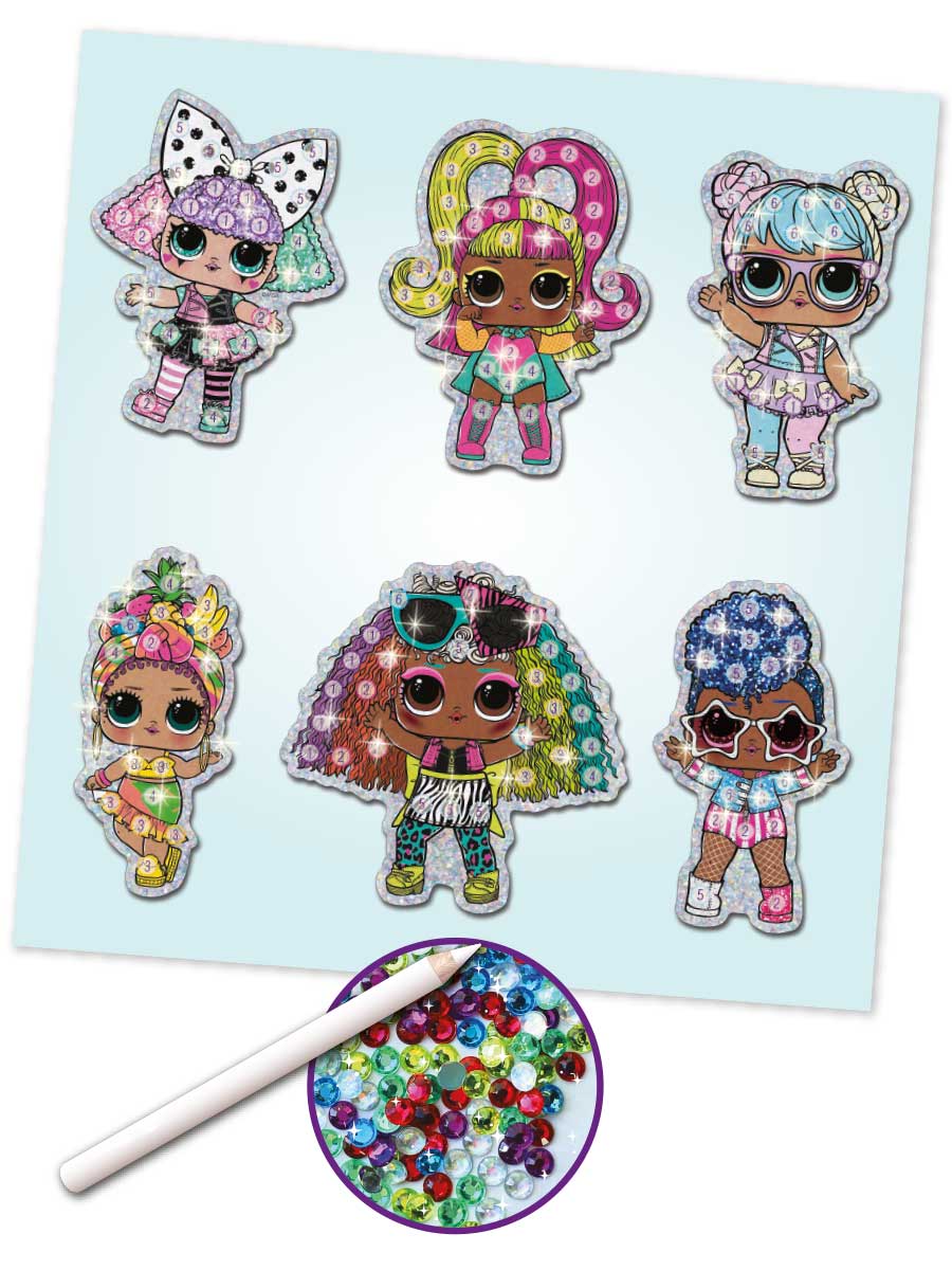 Наклейки L.O.L. Surprise! Алмазная мозаика наклейками 6 шт. - фото 3