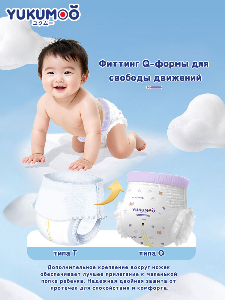 Трусики YUKUMOO ночные XXL (15-20 кг) 44 шт. - фото 6