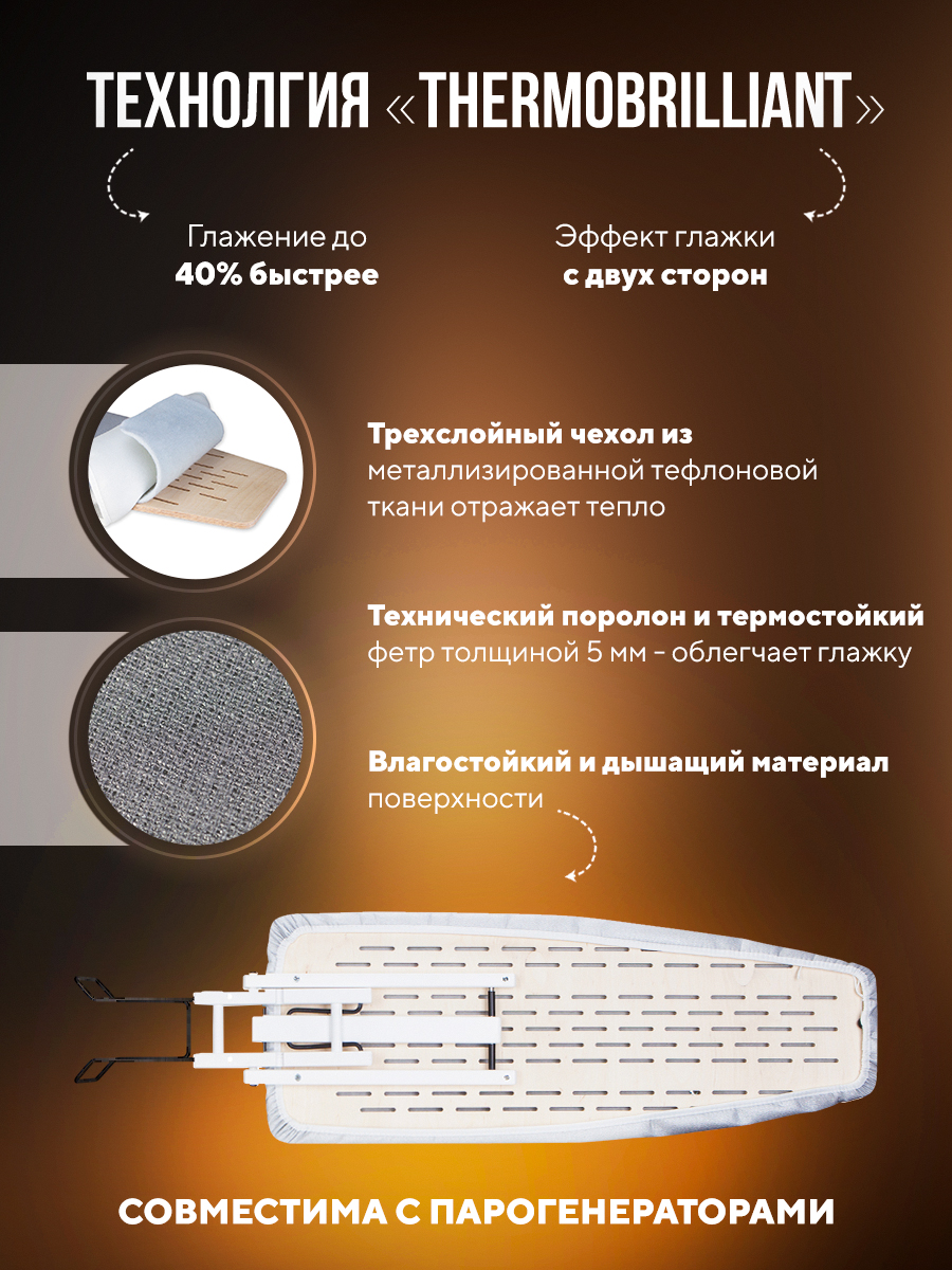 Гладильная система UBRANO Настенная складная белая - фото 3