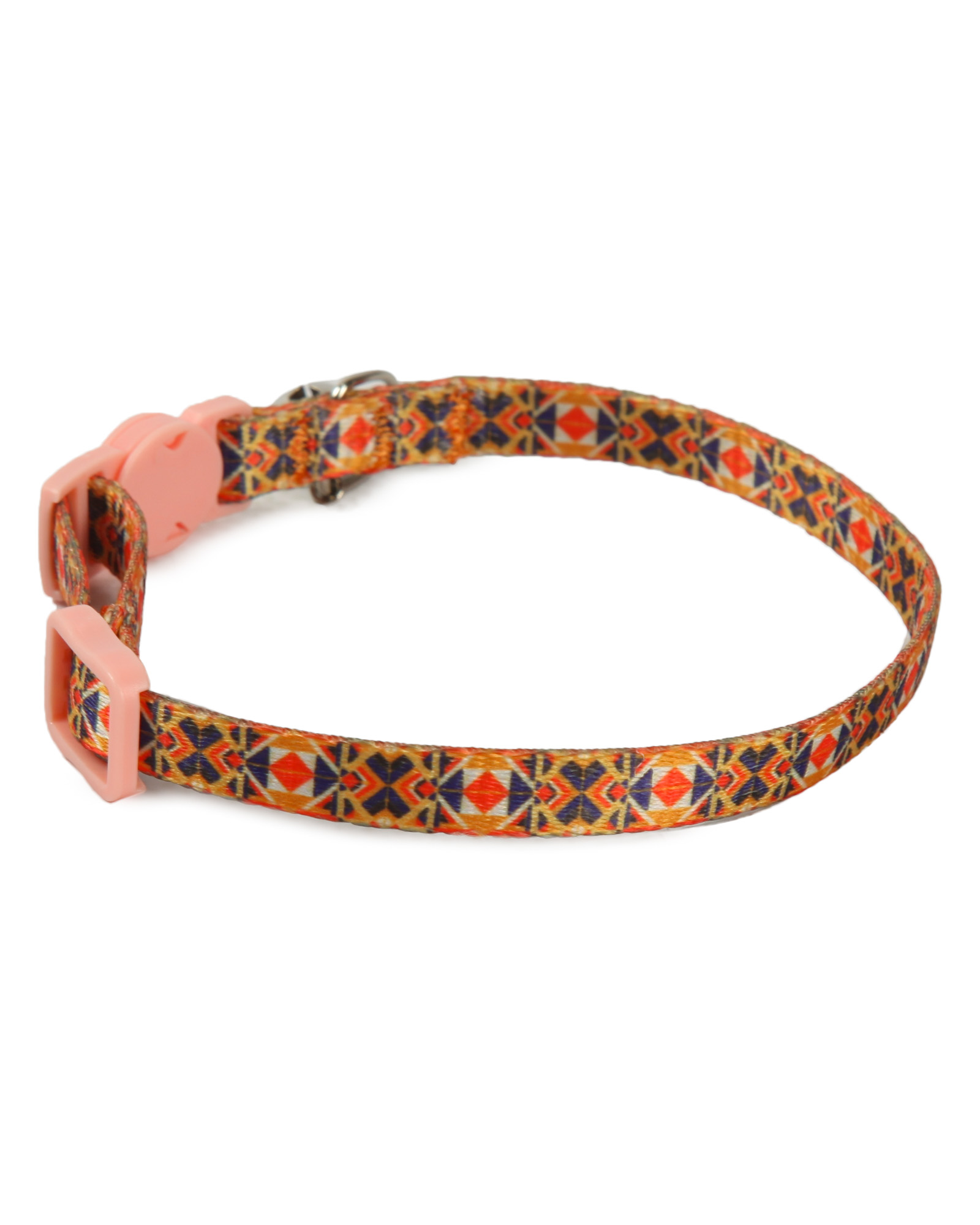 Ошейник для кошек Barbaks принт пёстрый оранжевый 1*30см - фото 5