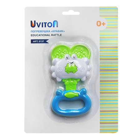 Игрушка Uviton погремушка Крабик