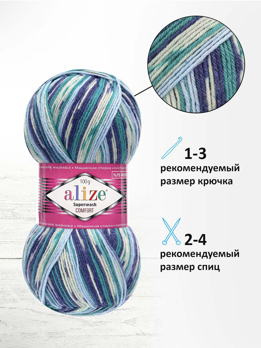 Пряжа Alize 100г 420м 5шт - фото 4