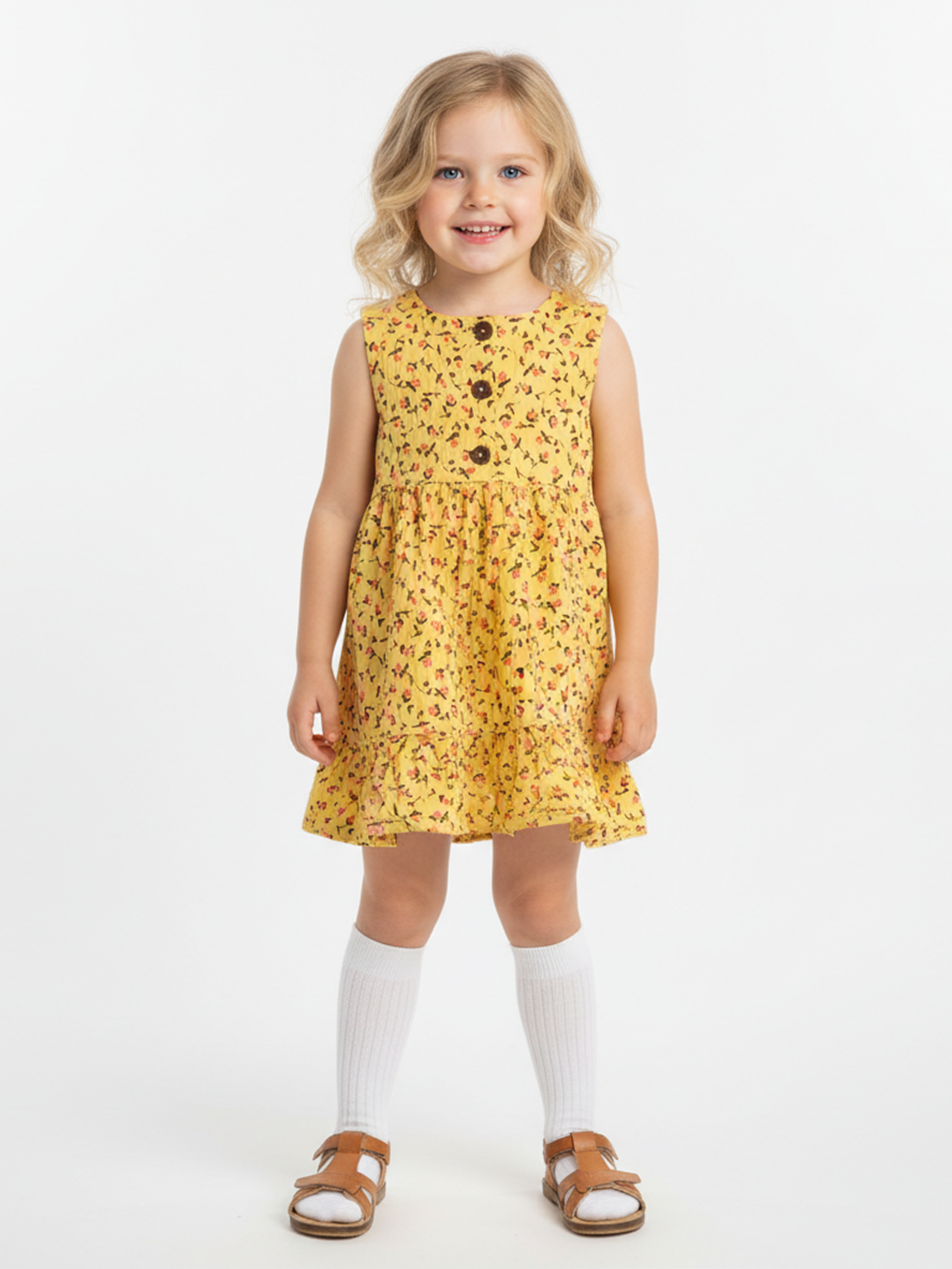 Сарафан Югтекстильторг 204-482/Лимонный - фото 1