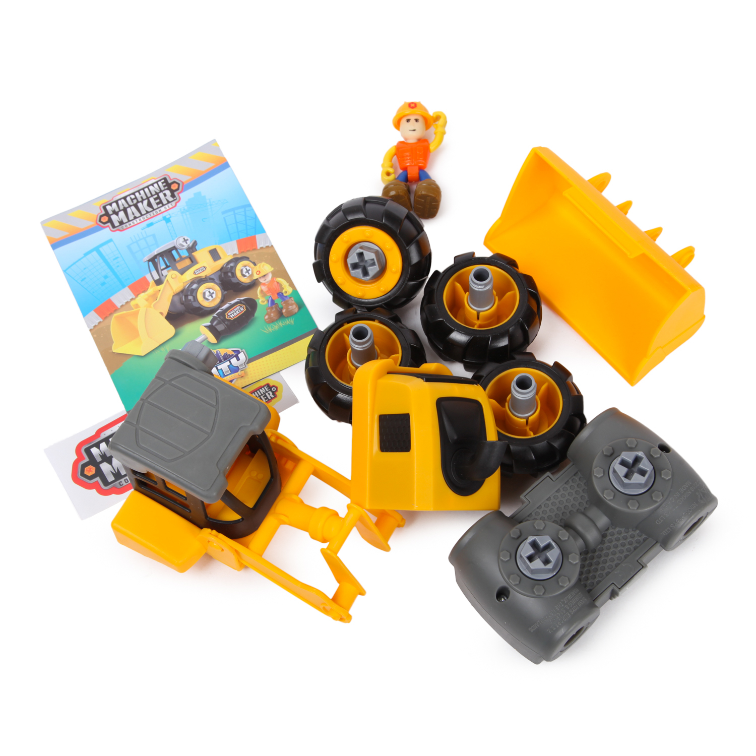 Конструктор Machine Maker Колесный погрузчик 10 дет. - фото 2