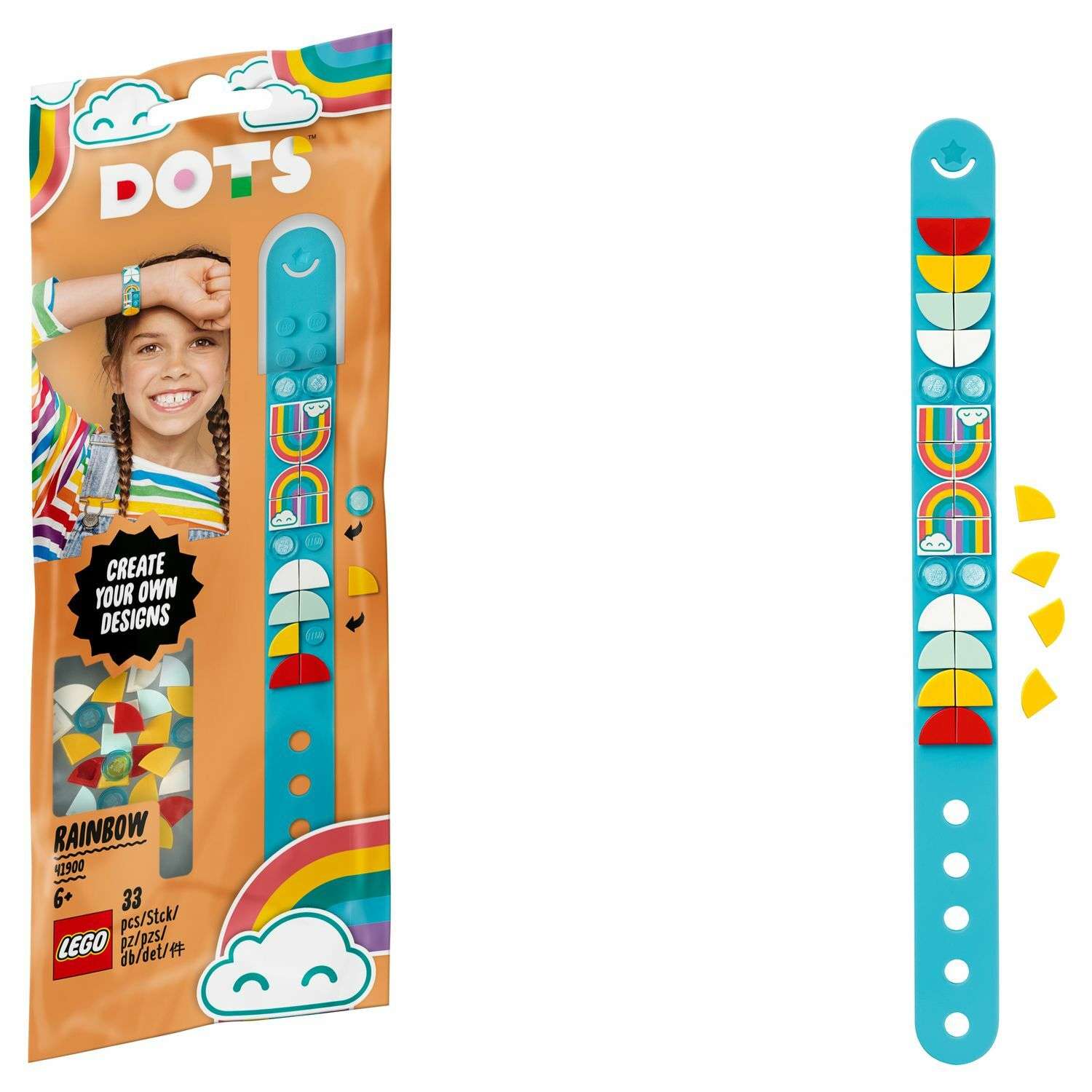 Конструктор LEGO DOTS Браслет Радуга 32 дет. - фото 1