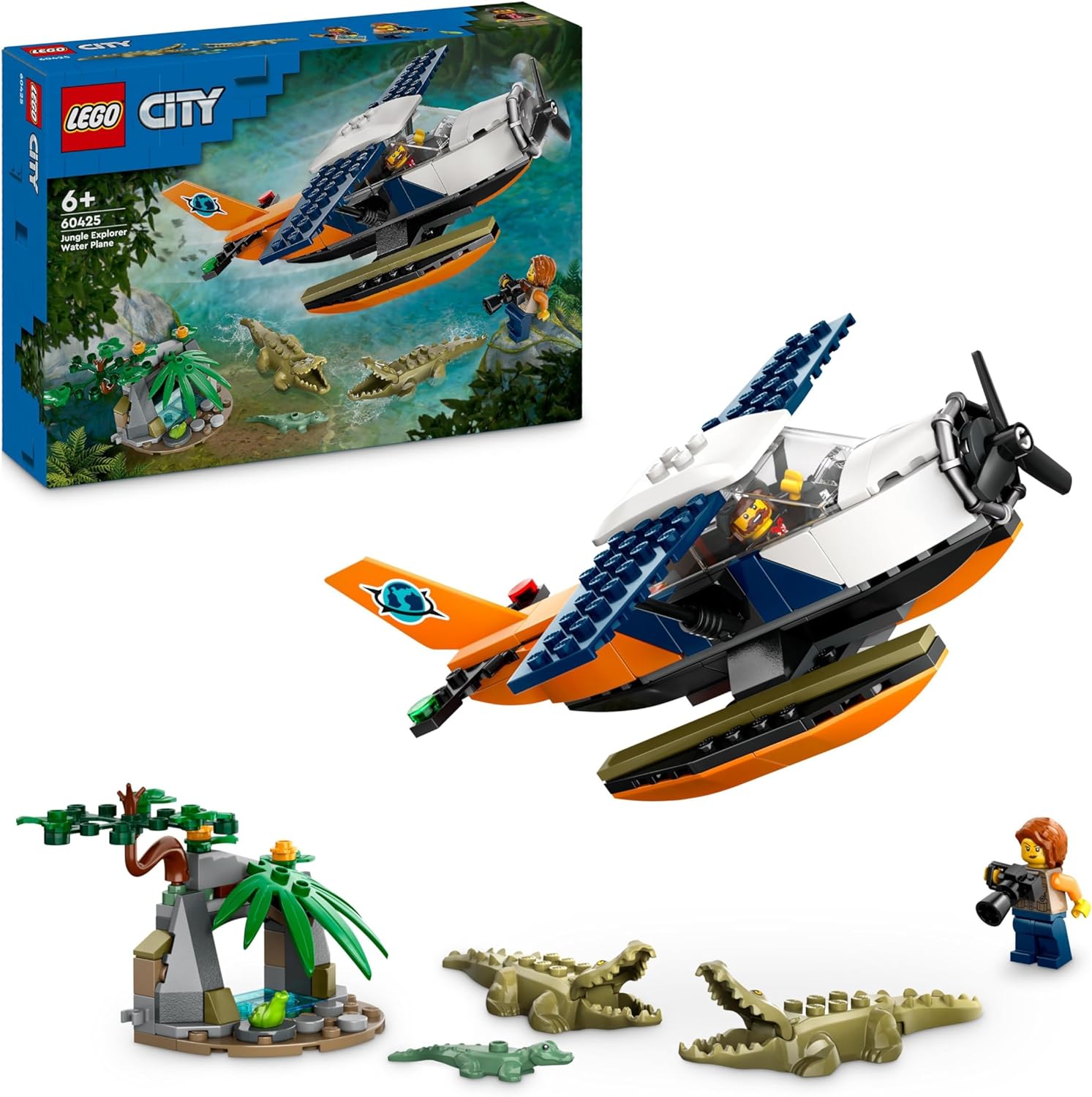 Конструктор LEGO City Jungle Explorer Water Plane 177 дет. - фото 1