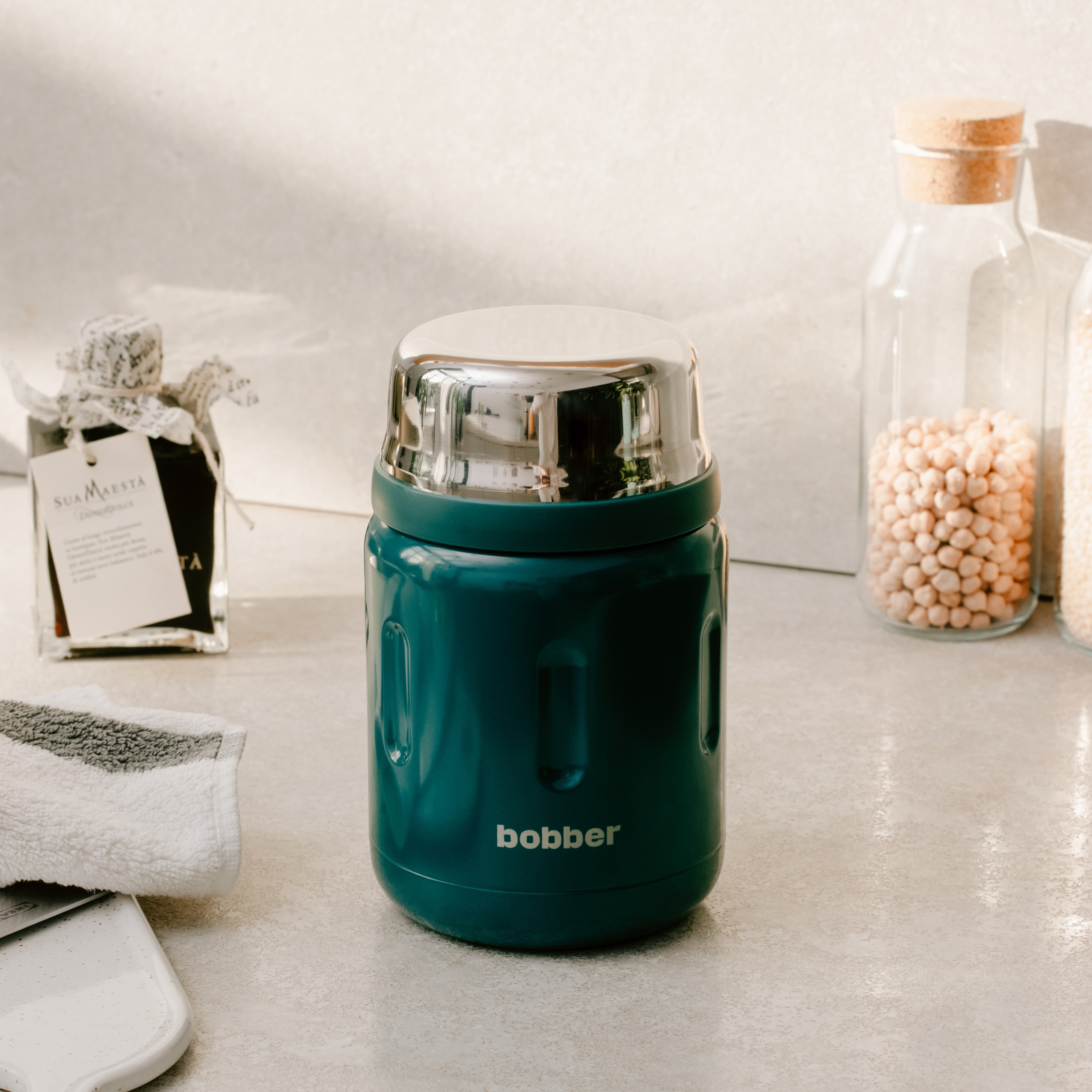 Термос для еды Jerrycan 700 мл Bobber красный - фото 1