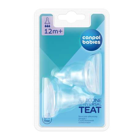Соска Canpol Babies силикон (быстрый поток) 2 шт.