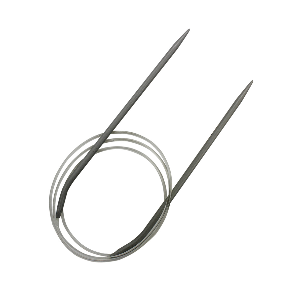 Спицы круговые Pony для вязания алюминиевые с пластиковым тросиком 3.75 мм 100 см 52208 - фото 2
