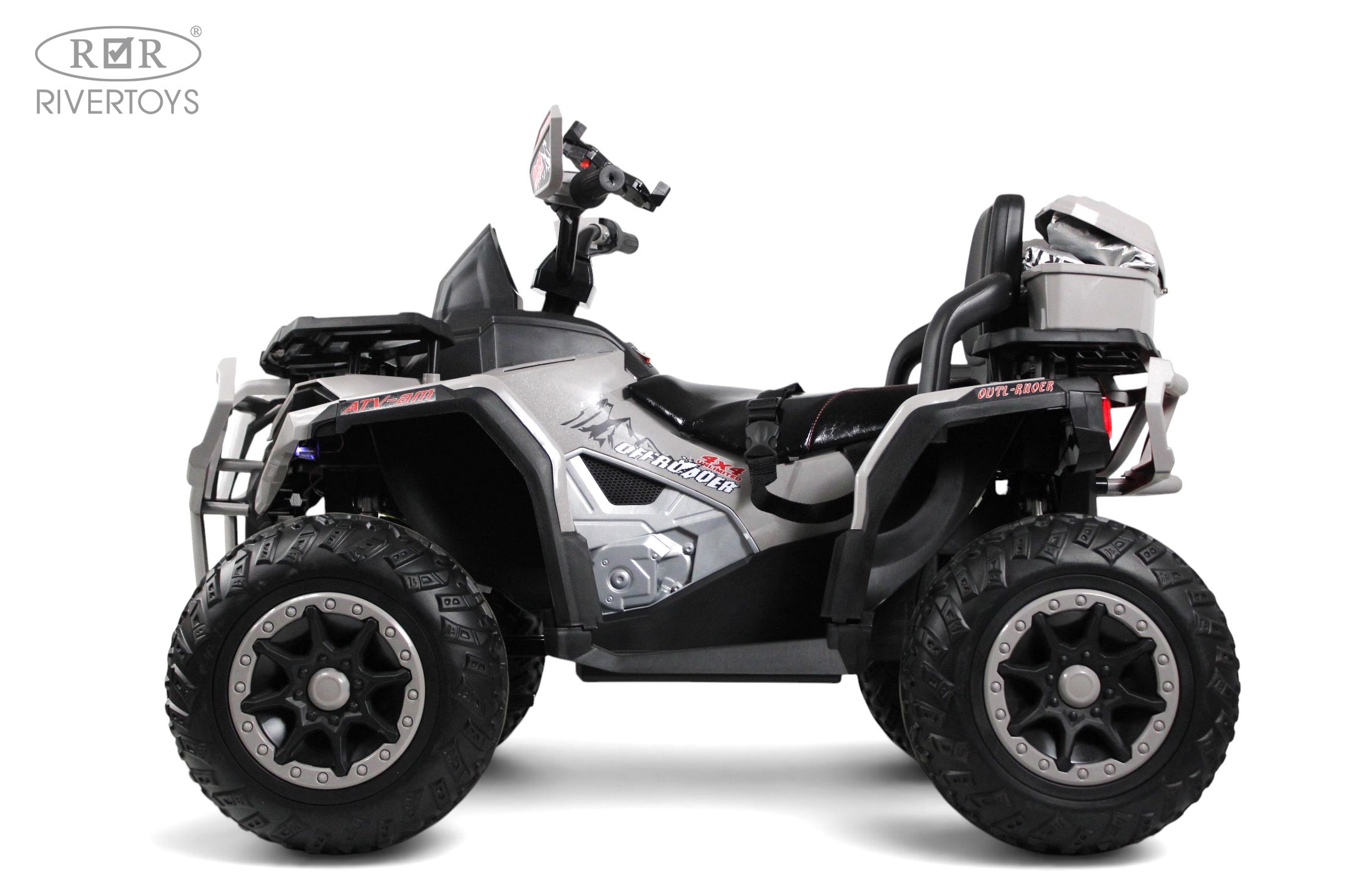 Электромобиль RIVERTOYS Z111ZZ-NEW-GREY С пультом ДУ - фото 9