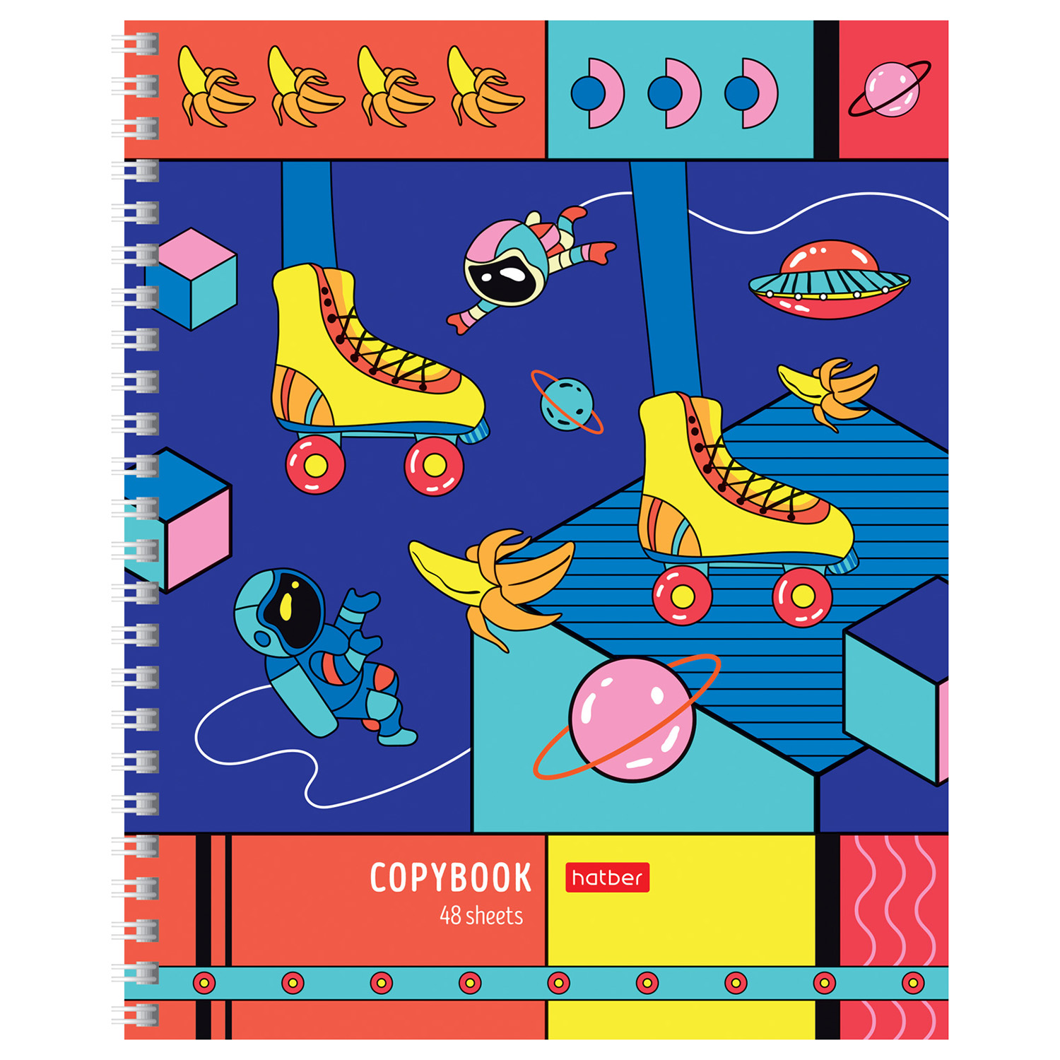 Общая тетрадь Hatber клетка 48 лист. в ассортименте - фото 3