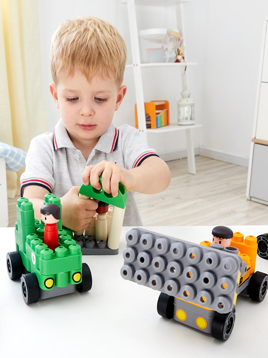 Конструктор Hape Городской транспорт 130 дет. - фото 2