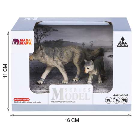 Игровой набор Masai Mara Семья серых волков