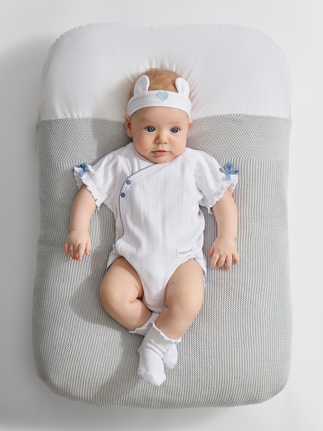 Боди 2 шт Happy Baby 90154-0_blue-flowers - фото 3