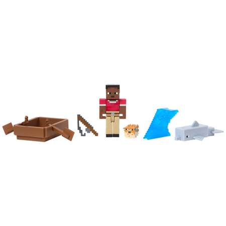 Игровой набор Minecraft Моряк Зури и Рыба