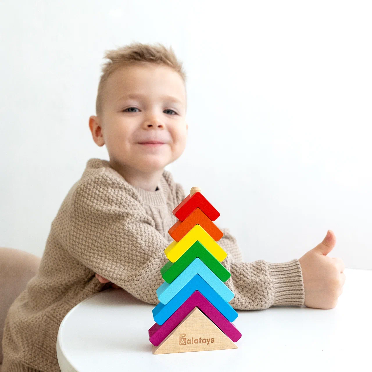 Конструктор Alatoys ЁЛОЧКА 7деталей деревянный 7 дет. - фото 4